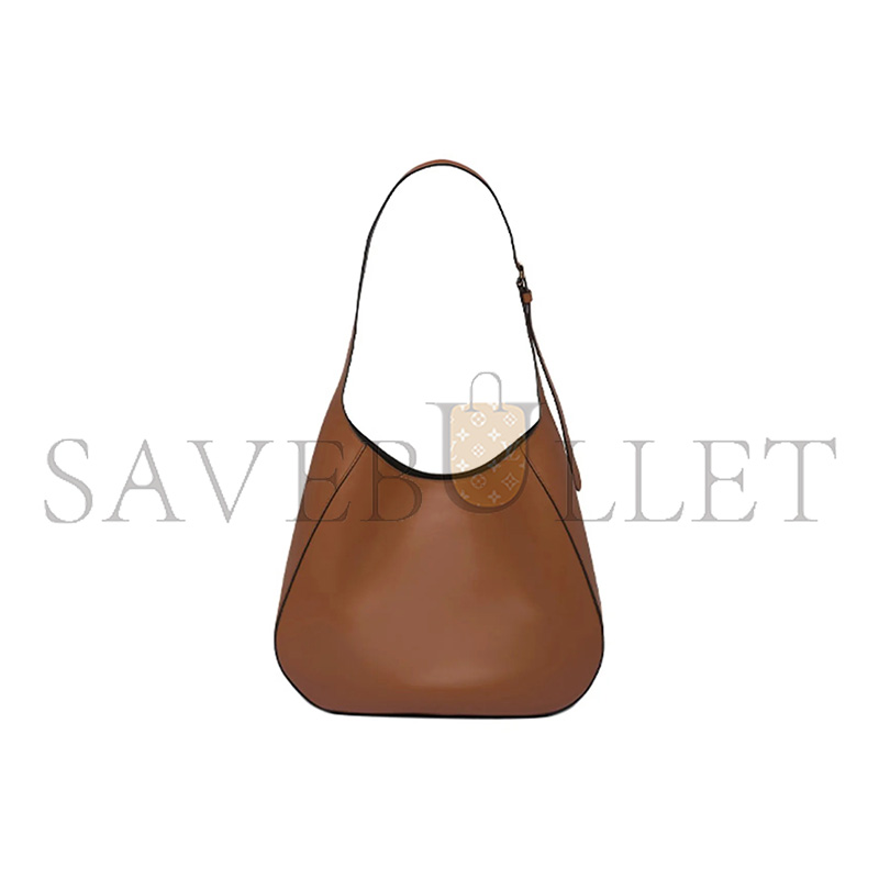 PRADA ENAMEL METAL TRIANGLE LOGO MAGNETIC CLOSURE LEATHER SHOULDER BAG 1BC181 (40*30*9cm)